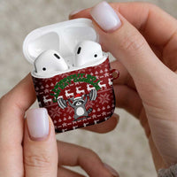 I Workout So I Can Eat Garbage Christmas Design AirPods Case Xmas Holiday Patterns - Wonder Print Shop