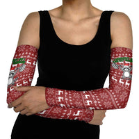 I Workout So I Can Eat Garbage Christmas Design Arm Sleeves Xmas Holiday Patterns - Wonder Print Shop