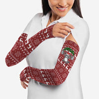 I Workout So I Can Eat Garbage Christmas Design Arm Sleeves Xmas Holiday Patterns - Wonder Print Shop
