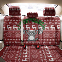 I Workout So I Can Eat Garbage Christmas Design Back Car Seat Cover Xmas Holiday Patterns - Wonder Print Shop