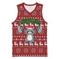 I Workout So I Can Eat Garbage Christmas Design Basketball Jersey Xmas Holiday Patterns - Wonder Print Shop