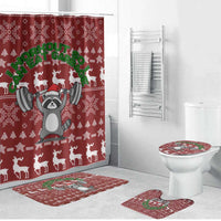 I Workout So I Can Eat Garbage Christmas Design Bathroom Set Xmas Holiday Patterns - Wonder Print Shop