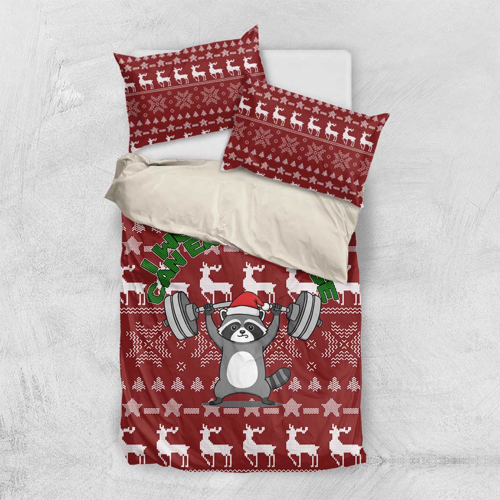 I Workout So I Can Eat Garbage Christmas Design Bedding Set Xmas Holiday Patterns - Wonder Print Shop