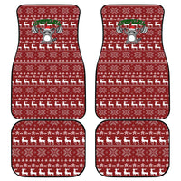 I Workout So I Can Eat Garbage Christmas Design Car Mats Xmas Holiday Patterns - Wonder Print Shop