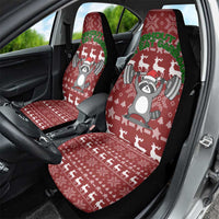 I Workout So I Can Eat Garbage Christmas Design Car Seat Cover Xmas Holiday Patterns - Wonder Print Shop