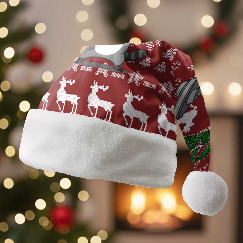 I Workout So I Can Eat Garbage Christmas Design Christmas Santa Hat Xmas Holiday Patterns - Wonder Print Shop