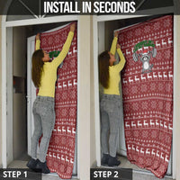 I Workout So I Can Eat Garbage Christmas Design Door Cover Xmas Holiday Patterns - Wonder Print Shop
