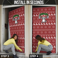 I Workout So I Can Eat Garbage Christmas Design Door Cover Xmas Holiday Patterns - Wonder Print Shop