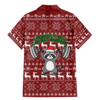 I Workout So I Can Eat Garbage Christmas Design Family Matching Mermaid Dress and Hawaiian Shirt Xmas Holiday Patterns - Wonder Print Shop