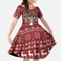 I Workout So I Can Eat Garbage Christmas Design Family Matching Puletasi and Hawaiian Shirt Xmas Holiday Patterns - Wonder Print Shop