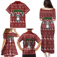 I Workout So I Can Eat Garbage Christmas Design Family Matching Puletasi and Hawaiian Shirt Xmas Holiday Patterns - Wonder Print Shop