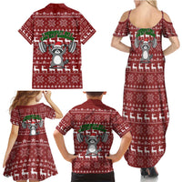 I Workout So I Can Eat Garbage Christmas Design Family Matching Summer Maxi Dress and Hawaiian Shirt Xmas Holiday Patterns - Wonder Print Shop