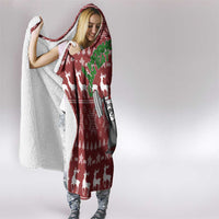 I Workout So I Can Eat Garbage Christmas Design Hooded Blanket Xmas Holiday Patterns - Wonder Print Shop