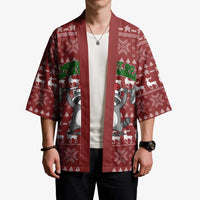 I Workout So I Can Eat Garbage Christmas Design Kimono Xmas Holiday Patterns - Wonder Print Shop