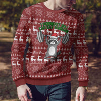 I Workout So I Can Eat Garbage Christmas Design Ugly Christmas Sweater Xmas Holiday Patterns - Wonder Print Shop