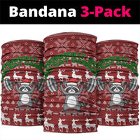 I Workout So I Can Eat Garbage Christmas Design Neck Gaiter Xmas Holiday Patterns - Wonder Print Shop