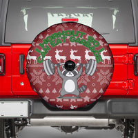 I Workout So I Can Eat Garbage Christmas Design Spare Tire Cover Xmas Holiday Patterns - Wonder Print Shop