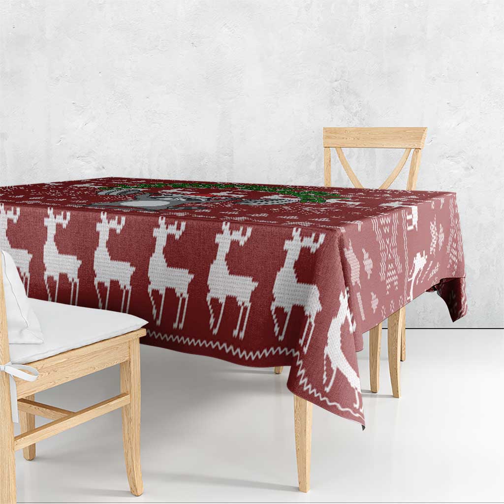 I Workout So I Can Eat Garbage Christmas Design Tablecloth Xmas Holiday Patterns - Wonder Print Shop