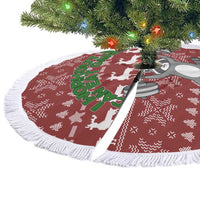 I Workout So I Can Eat Garbage Christmas Design Tree Skirt Xmas Holiday Patterns - Wonder Print Shop