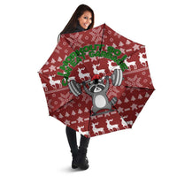 I Workout So I Can Eat Garbage Christmas Design Umbrella Xmas Holiday Patterns - Wonder Print Shop
