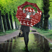 I Workout So I Can Eat Garbage Christmas Design Umbrella Xmas Holiday Patterns - Wonder Print Shop