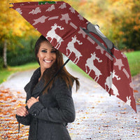 I Workout So I Can Eat Garbage Christmas Design Umbrella Xmas Holiday Patterns - Wonder Print Shop