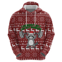 I Workout So I Can Eat Garbage Christmas Design Zip Hoodie Xmas Holiday Patterns - Wonder Print Shop