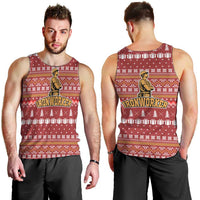 Christmas Ironworker American Flag Men Tank Top Xmas Holiday Patterns - Wonder Print Shop
