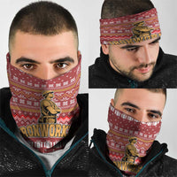 Christmas Ironworker American Flag Neck Gaiter Xmas Holiday Patterns - Wonder Print Shop