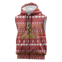 Christmas Ironworker American Flag Sleeveless Zip Hoodie Xmas Holiday Patterns - Wonder Print Shop