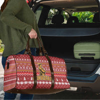 Christmas Ironworker American Flag Travel Bag Xmas Holiday Patterns - Wonder Print Shop