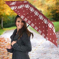 Christmas Ironworker American Flag Umbrella Xmas Holiday Patterns - Wonder Print Shop