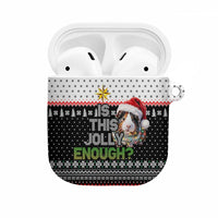 Christmas Is It Jolly Enough Guinea Pig AirPods Case Xmas Holiday Patterns - Wonder Print Shop