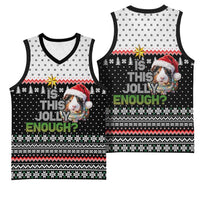Christmas Is It Jolly Enough Guinea Pig Basketball Jersey Xmas Holiday Patterns - Wonder Print Shop