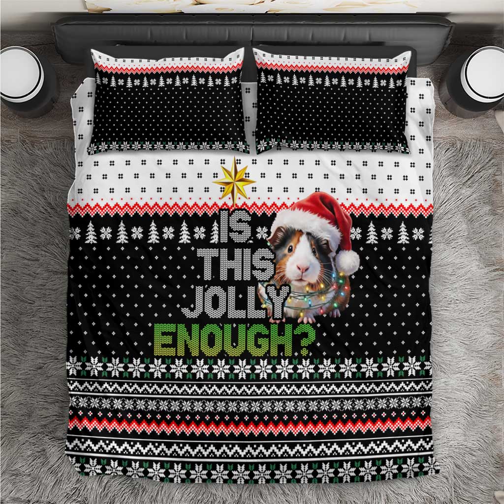 Christmas Is It Jolly Enough Guinea Pig Bedding Set Xmas Holiday Patterns - Wonder Print Shop