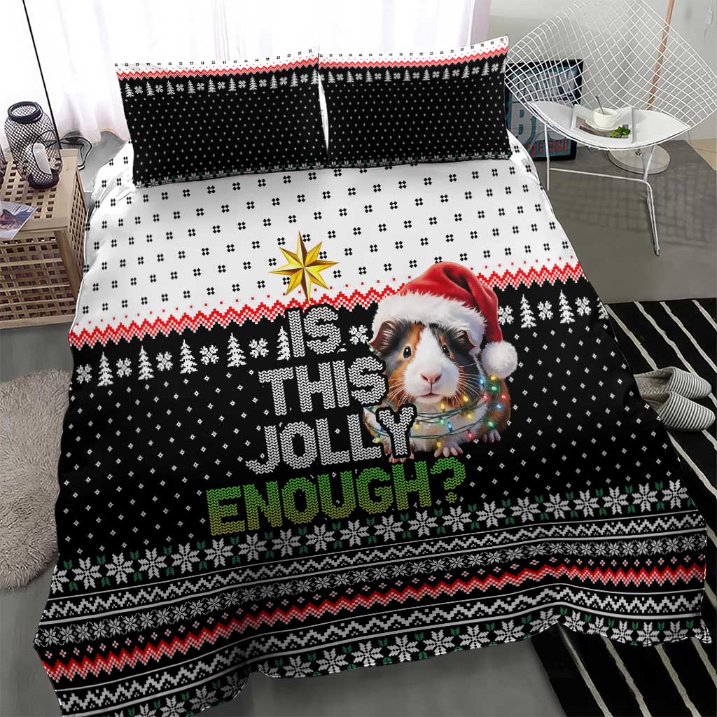 Christmas Is It Jolly Enough Guinea Pig Bedding Set Xmas Holiday Patterns - Wonder Print Shop