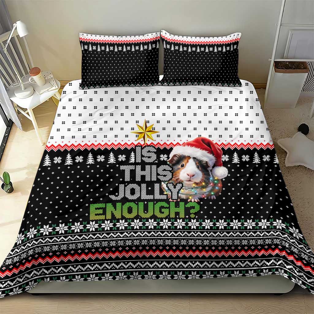 Christmas Is It Jolly Enough Guinea Pig Bedding Set Xmas Holiday Patterns - Wonder Print Shop