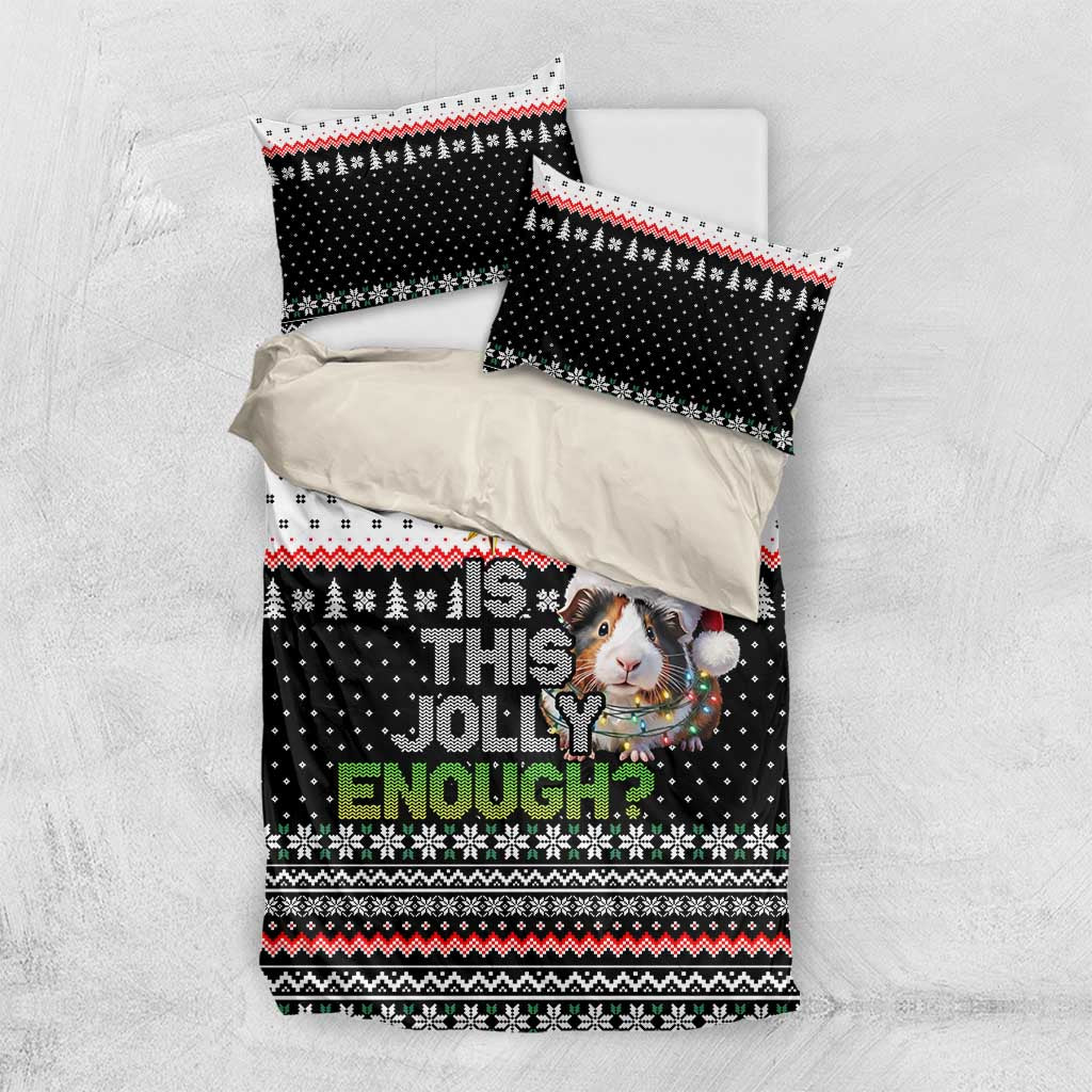 Christmas Is It Jolly Enough Guinea Pig Bedding Set Xmas Holiday Patterns - Wonder Print Shop