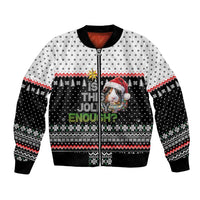 Christmas Is It Jolly Enough Guinea Pig Bomber Jacket Xmas Holiday Patterns - Wonder Print Shop