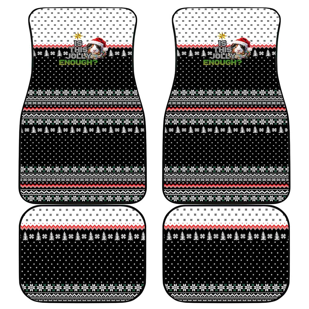 Christmas Is It Jolly Enough Guinea Pig Car Mats Xmas Holiday Patterns - Wonder Print Shop