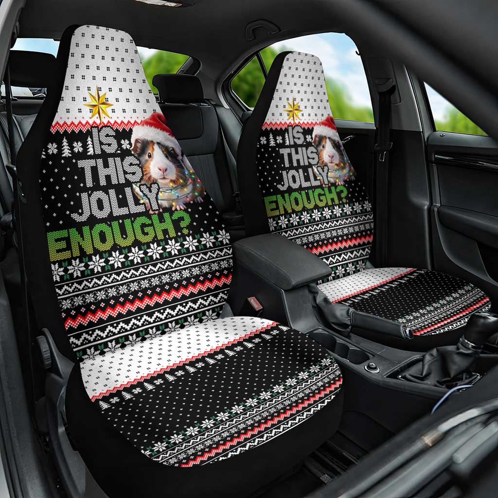 Christmas Is It Jolly Enough Guinea Pig Car Seat Cover Xmas Holiday Patterns - Wonder Print Shop