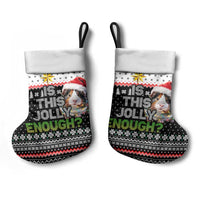 Christmas Is It Jolly Enough Guinea Pig Christmas Stocking Xmas Holiday Patterns - Wonder Print Shop