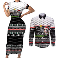 Christmas Is It Jolly Enough Guinea Pig Couples Matching Short Sleeve Bodycon Dress and Long Sleeve Button Shirt Xmas Holiday Patterns - Wonder Print Shop