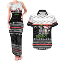 Christmas Is It Jolly Enough Guinea Pig Couples Matching Tank Maxi Dress and Hawaiian Shirt Xmas Holiday Patterns - Wonder Print Shop