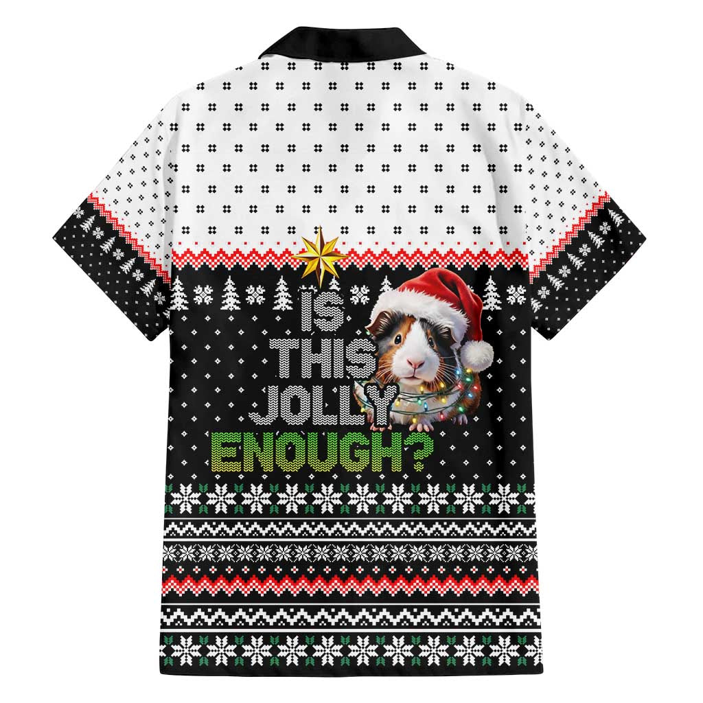 Christmas Is It Jolly Enough Guinea Pig Family Matching Long Sleeve Bodycon Dress and Hawaiian Shirt Xmas Holiday Patterns - Wonder Print Shop