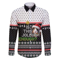 Christmas Is It Jolly Enough Guinea Pig Family Matching Long Sleeve Bodycon Dress and Hawaiian Shirt Xmas Holiday Patterns - Wonder Print Shop