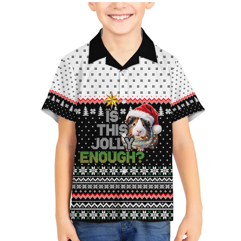 Christmas Is It Jolly Enough Guinea Pig Family Matching Mermaid Dress and Hawaiian Shirt Xmas Holiday Patterns - Wonder Print Shop