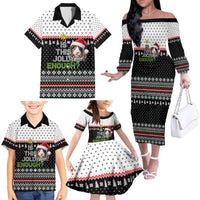 Christmas Is It Jolly Enough Guinea Pig Family Matching Off The Shoulder Long Sleeve Dress and Hawaiian Shirt Xmas Holiday Patterns - Wonder Print Shop