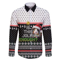 Christmas Is It Jolly Enough Guinea Pig Family Matching Off The Shoulder Long Sleeve Dress and Hawaiian Shirt Xmas Holiday Patterns - Wonder Print Shop