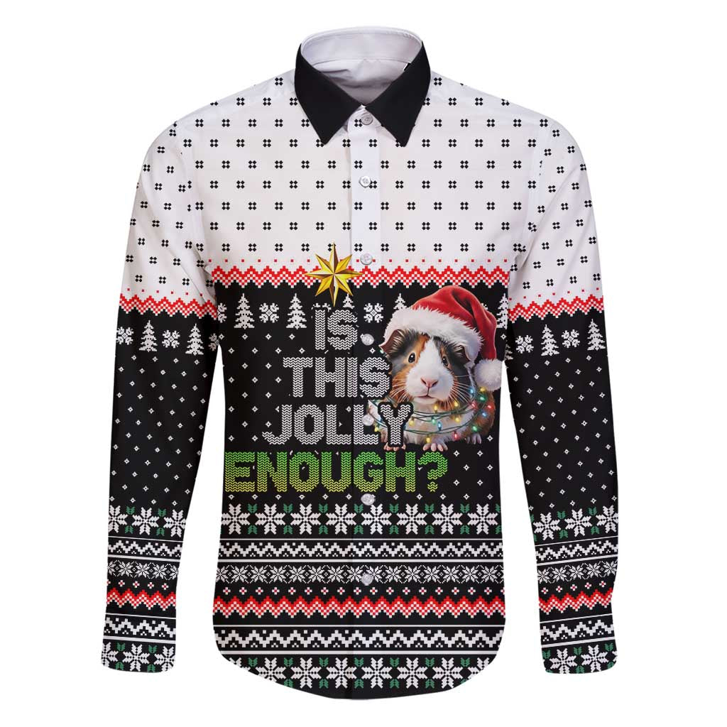 Christmas Is It Jolly Enough Guinea Pig Family Matching Puletasi and Hawaiian Shirt Xmas Holiday Patterns - Wonder Print Shop
